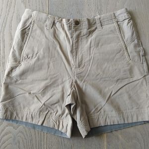 Sahalie Zip Dry Shorts Size 6 Beige